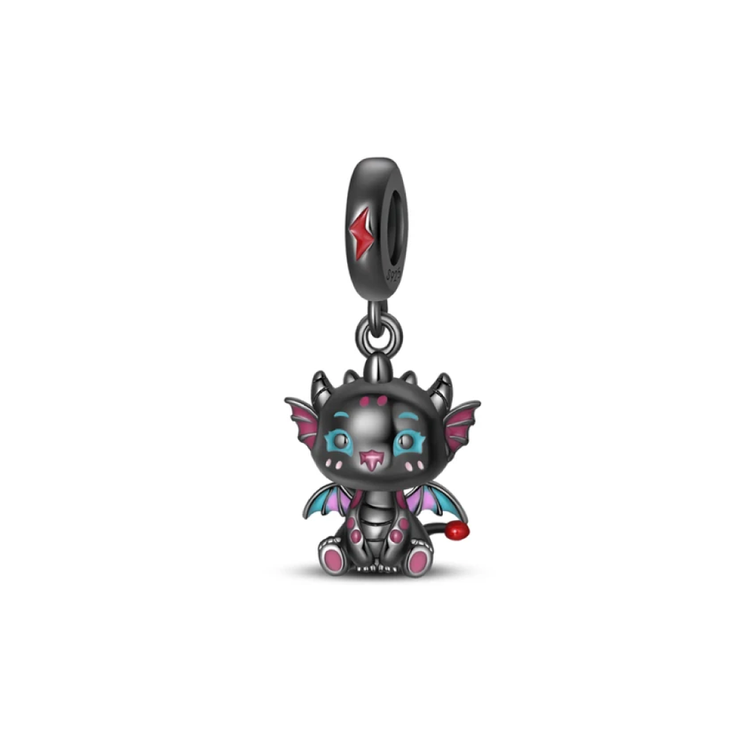 Charm Dragon de Fuego Negro