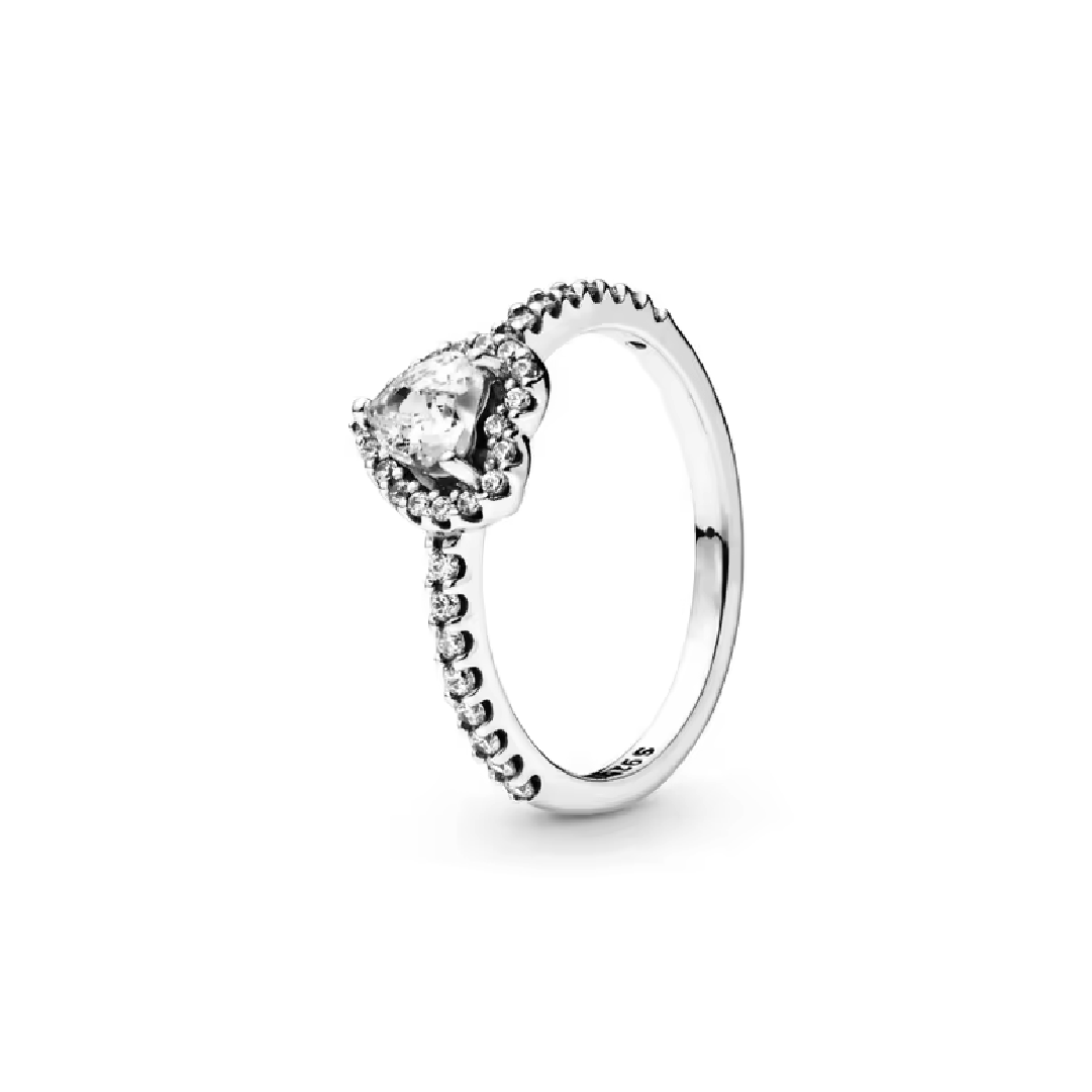 Anillo Corazón Plateado