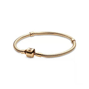 Pulsera Clásica Cuadrada Dorada