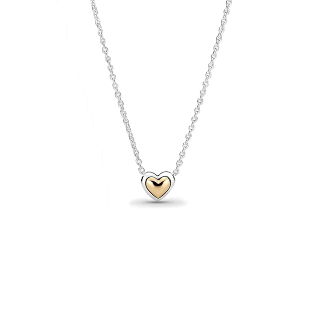 Collar Clásico Corazón Dorado