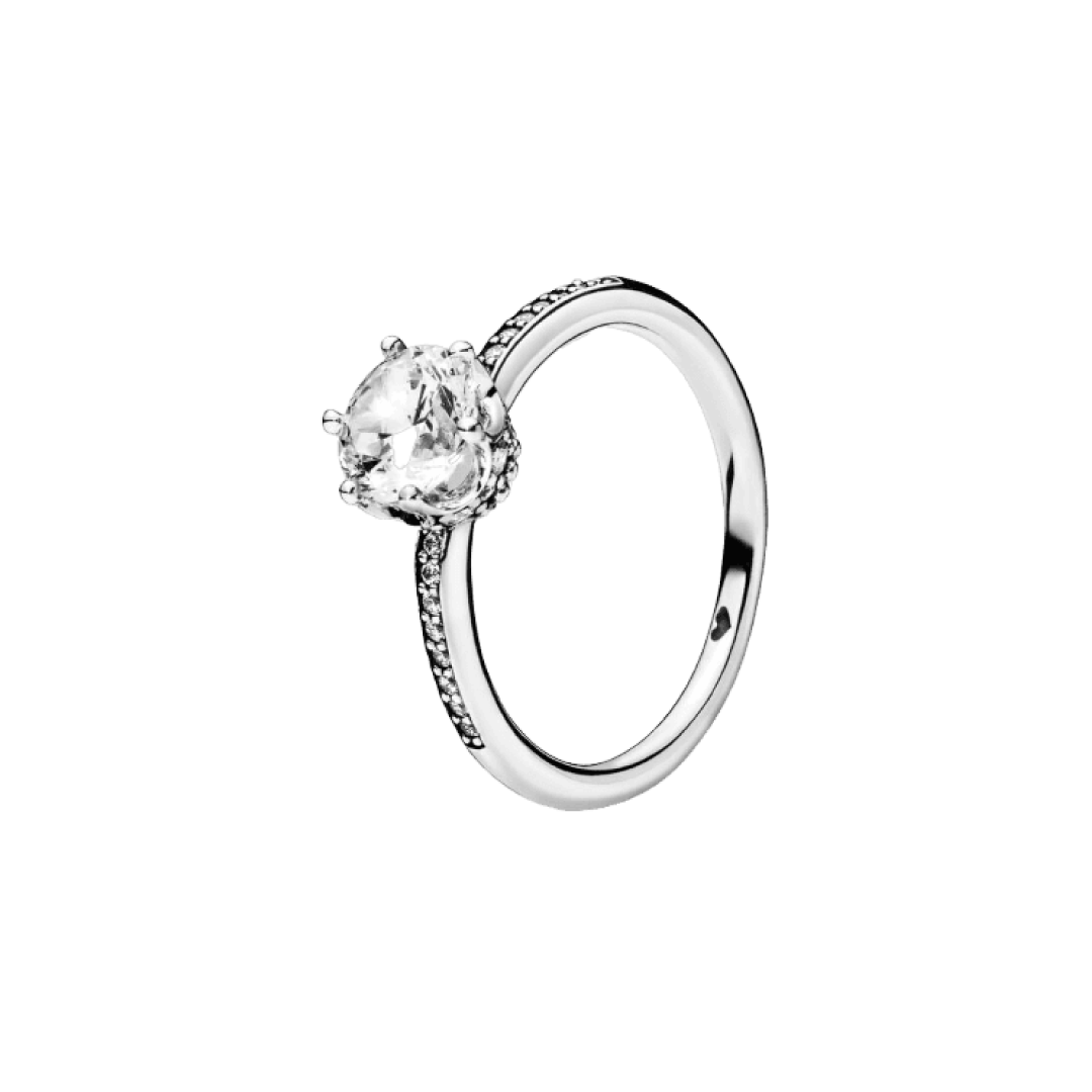 Anillo Clásico Hexágono Reluciente