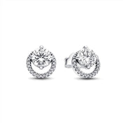 Aretes Botón Brillante