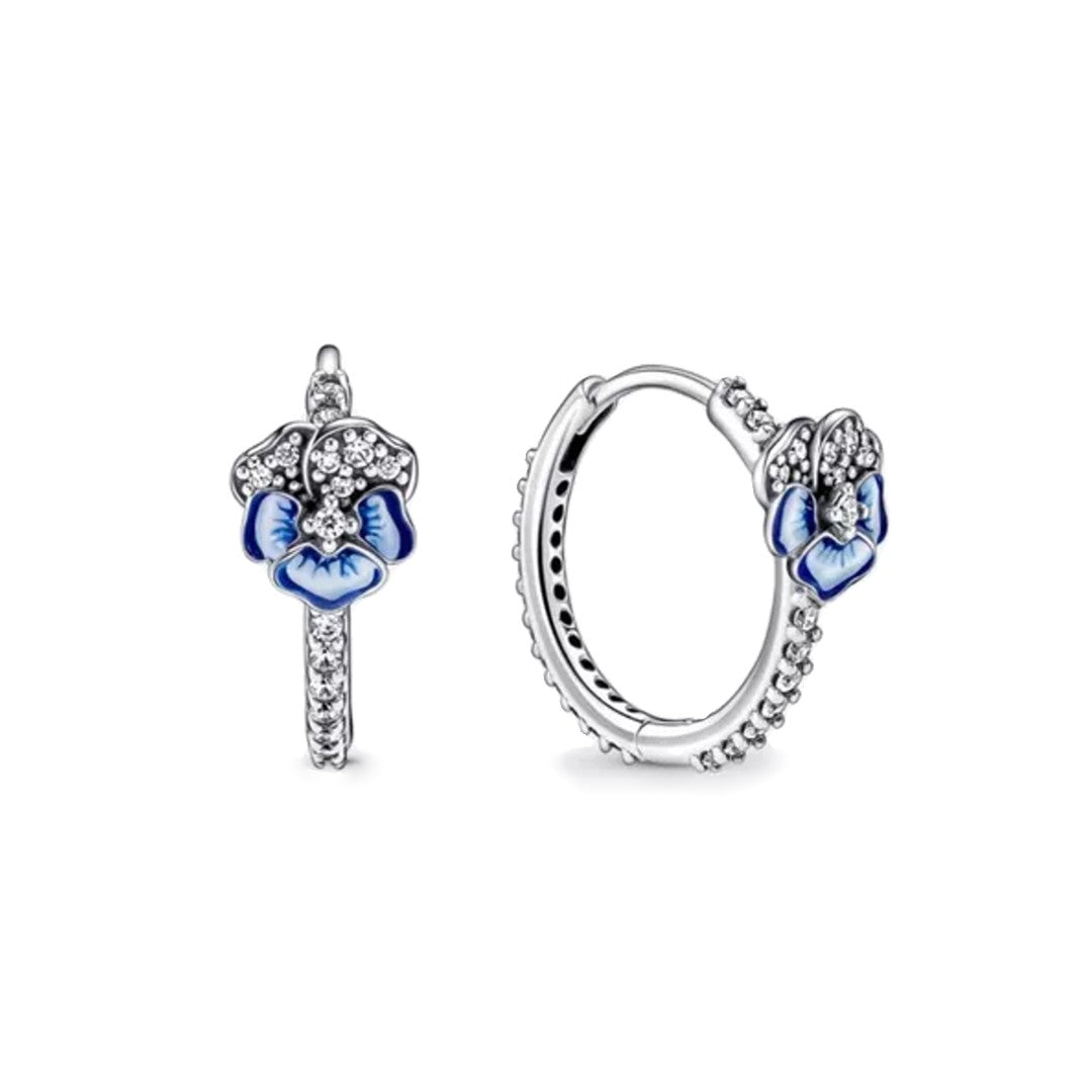 Aretes Pensamiento Azul