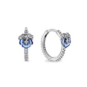 Aretes Pensamiento Azul