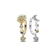 Aretes Aro Sol y Luna