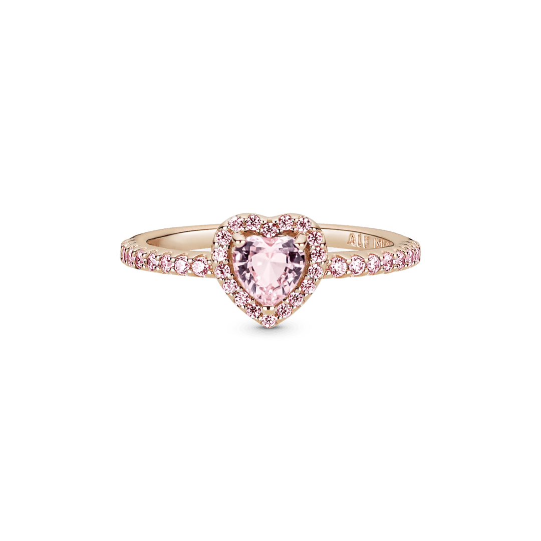 Anillo Rosado Corazón Rosa