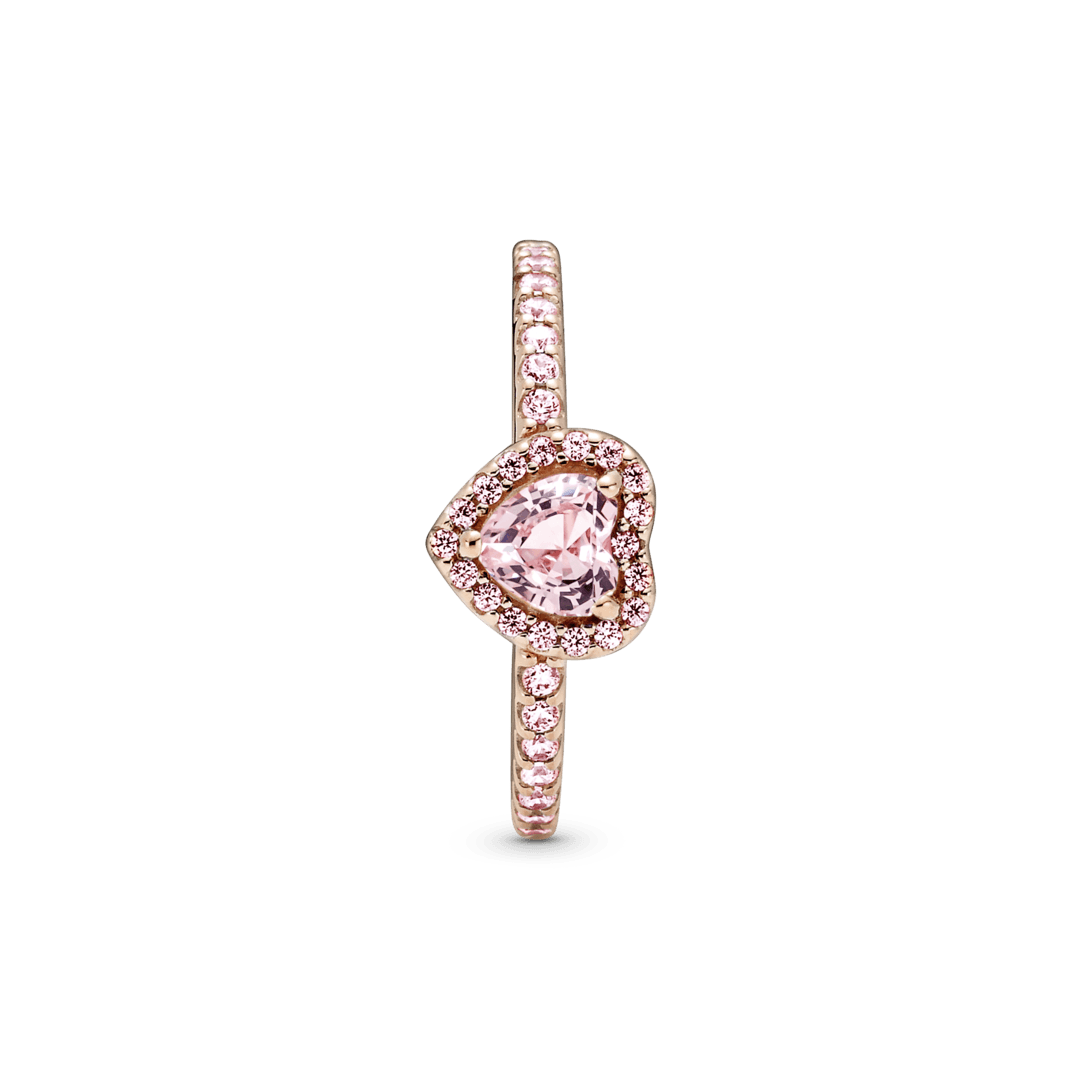 Anillo Rosado Corazón Rosa
