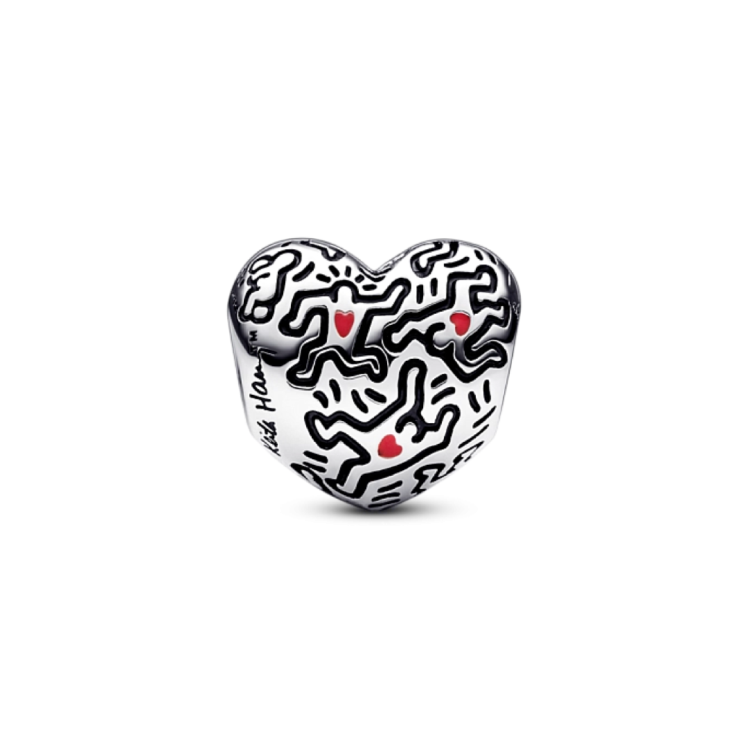 Charm Corazón Siluetas Keith Haring