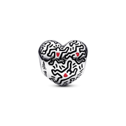 Charm Corazón Siluetas Keith Haring