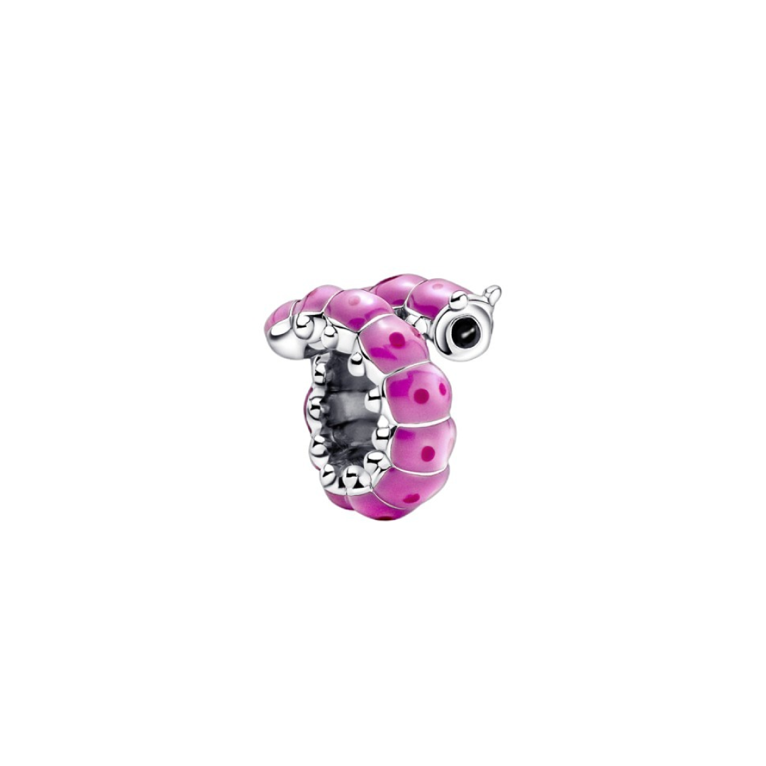Charm Oruga Rosa