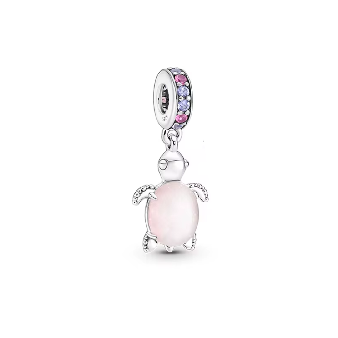 Charm Tortuga Perla Rosa
