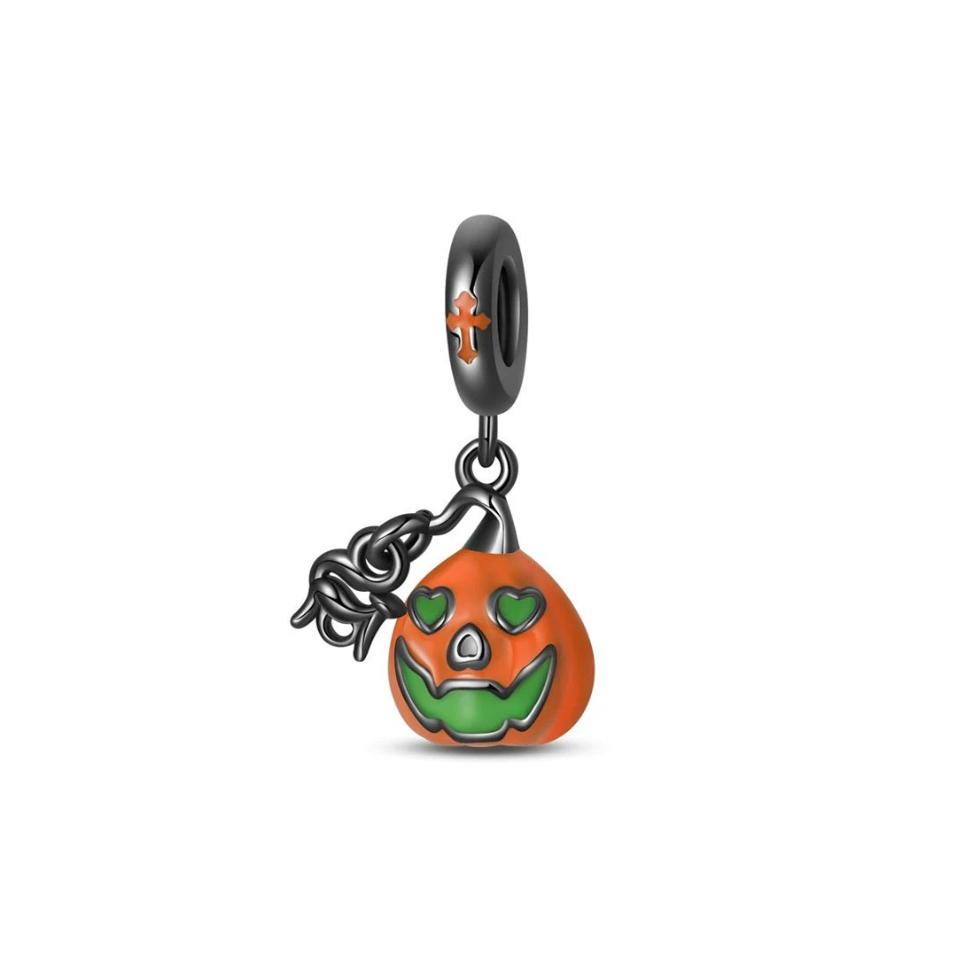 Charm Calabaza Oscura Fosforescente