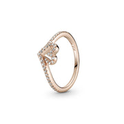 Anillo Corazón de los Deseos Rosado