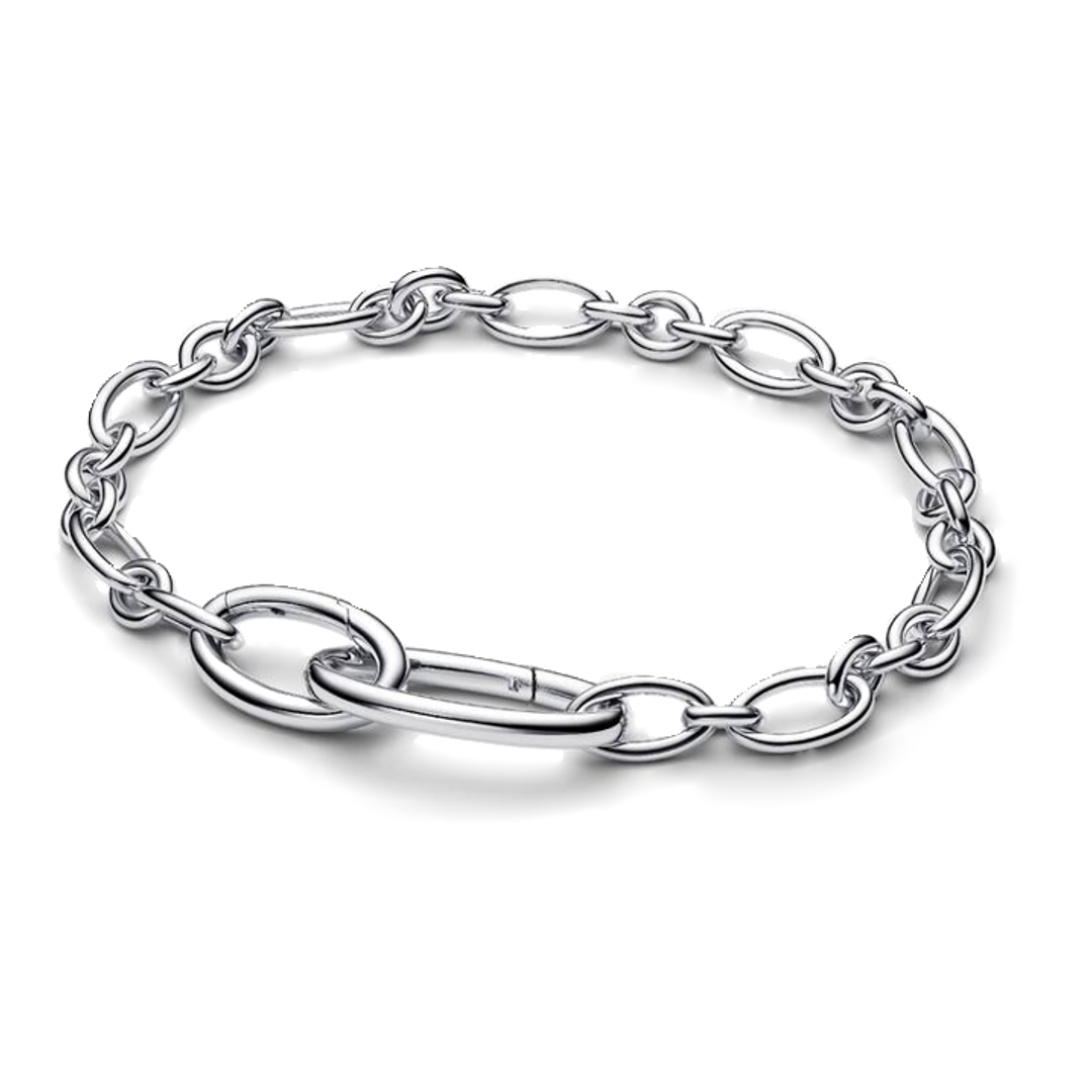 Pulsera Eslabones Plateados