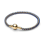 Pulsera Dorada Clásica Cordón Azul