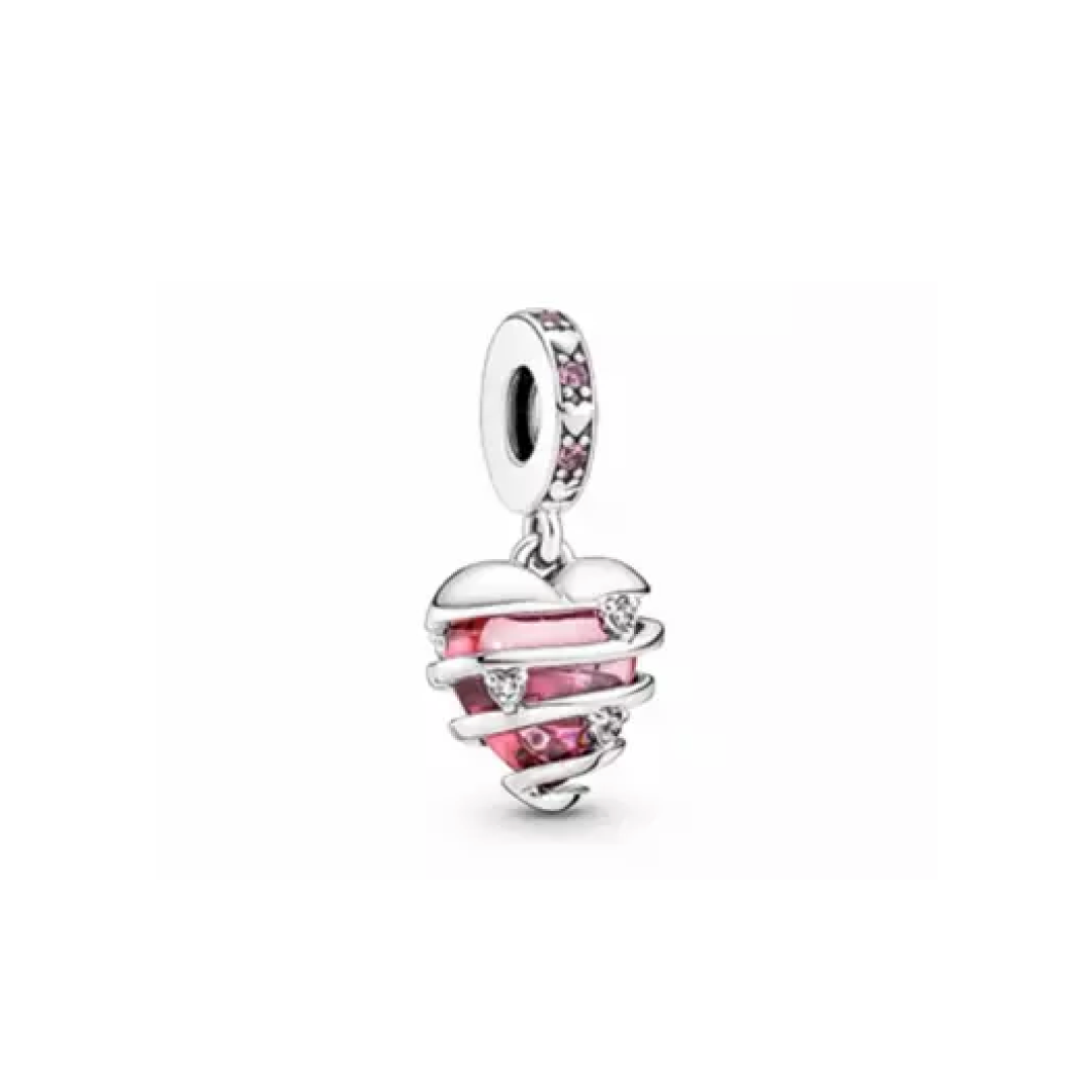 Charm Clasico Corazon Rosa