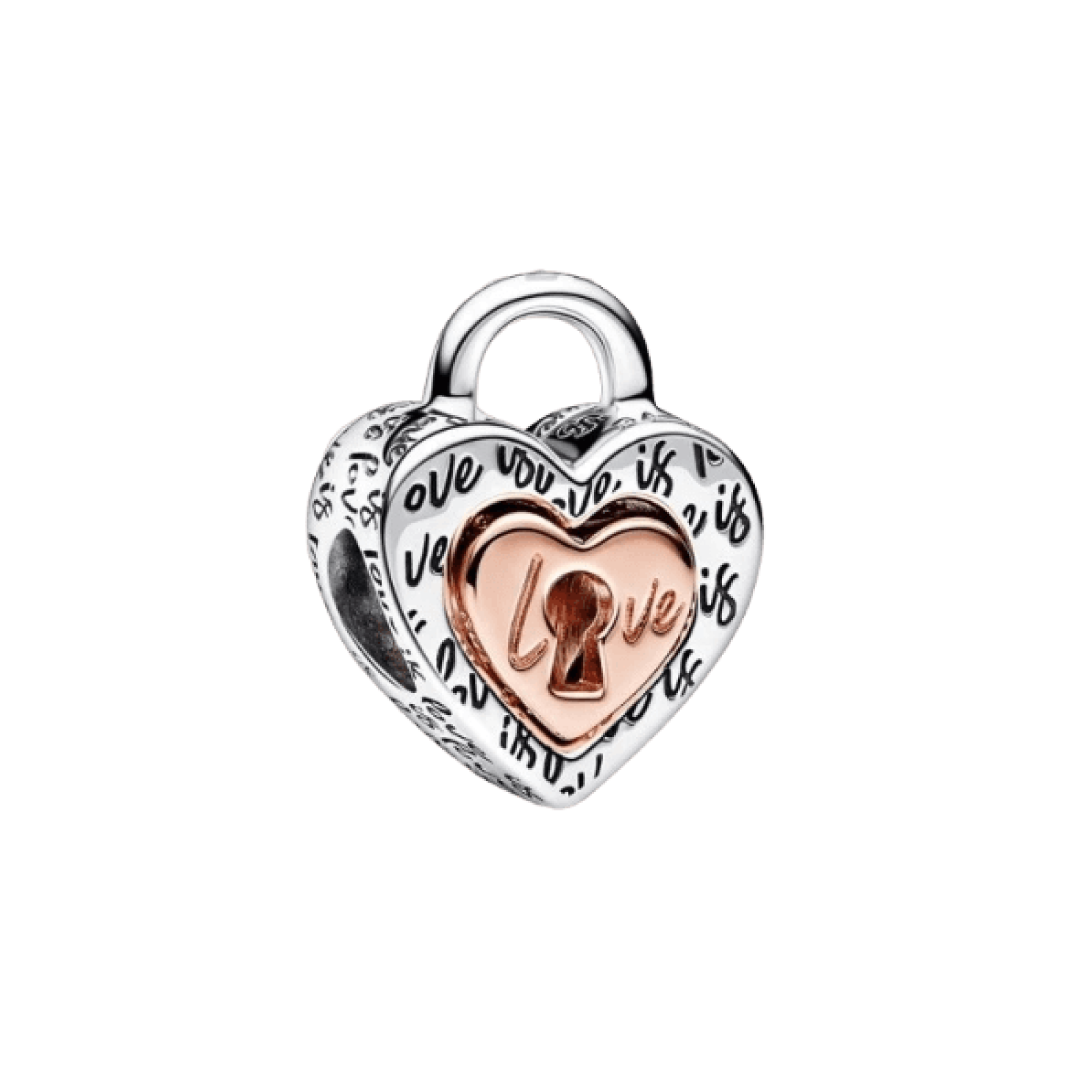 Charm Corazón Candado