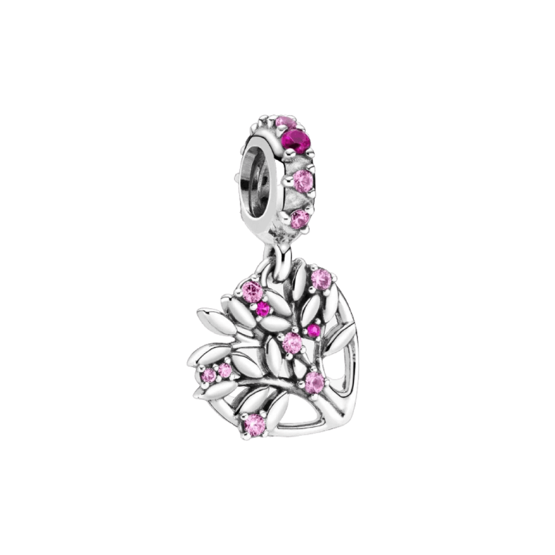 Charm Corazón Árbol Familia