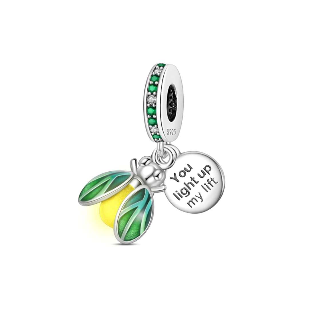 Charm Luciernaga Verde Amarillo