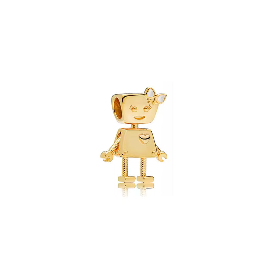 Charm Robot Dorado