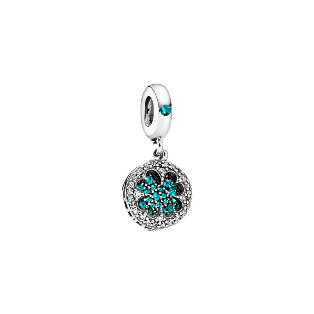 Charm Trebol Esmeralda
