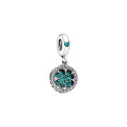 Charm Trebol Esmeralda