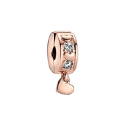 Clip Corazones Rosa