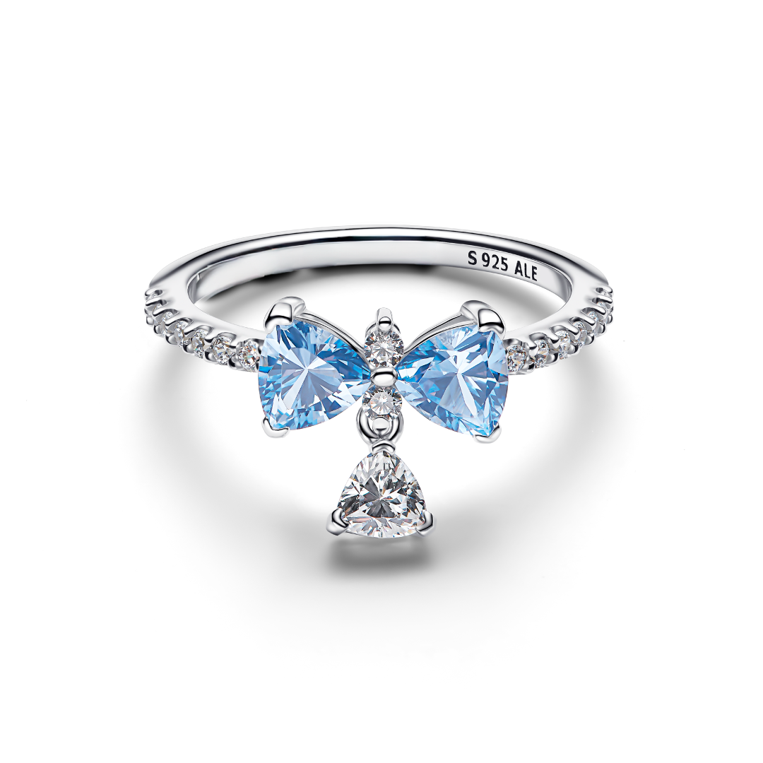 Anillo Lazo Azul Bridgerton