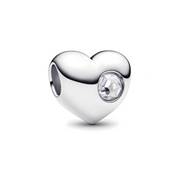 Charm Corazón con Piedra Personalizable