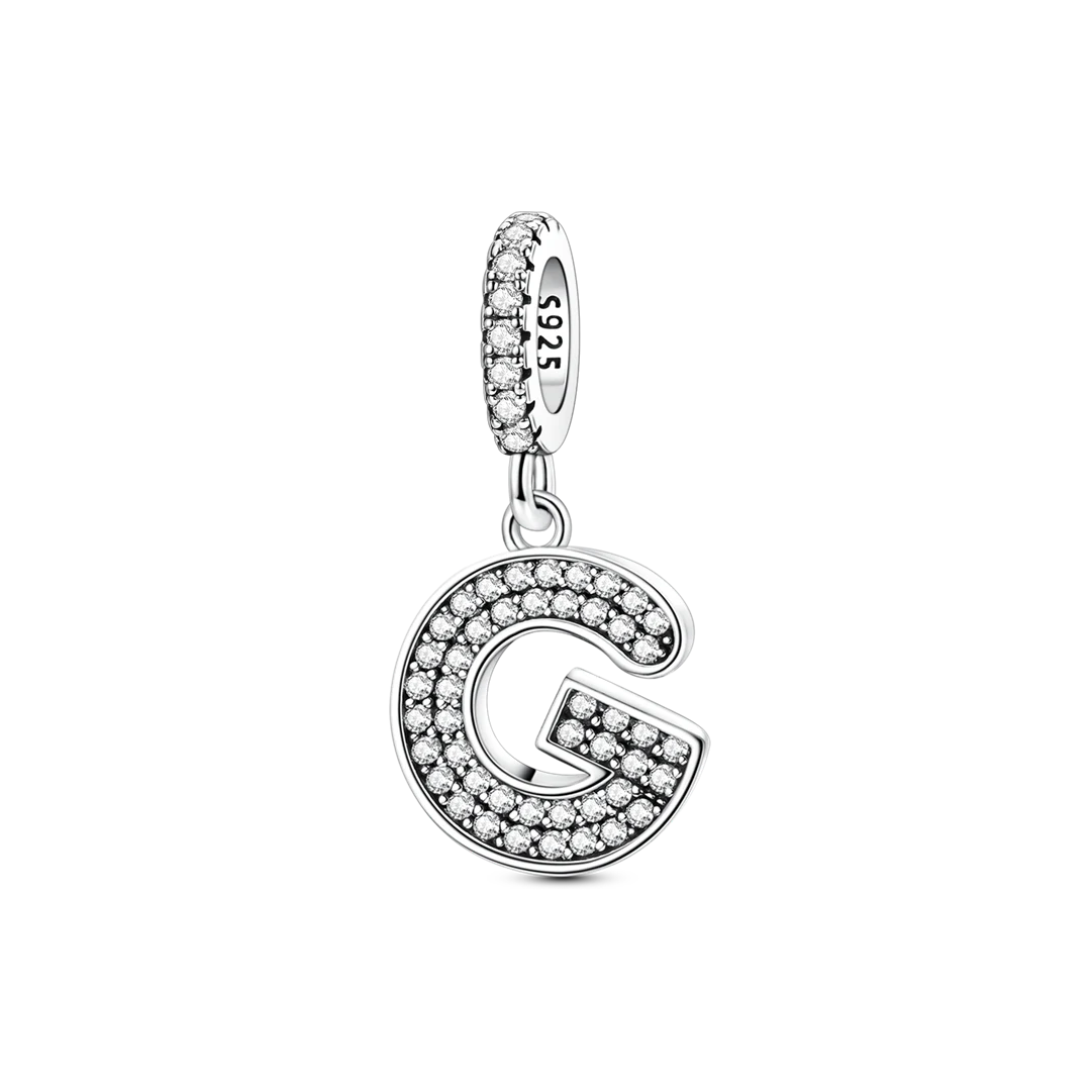 Charm Colgante Letra Zirconia