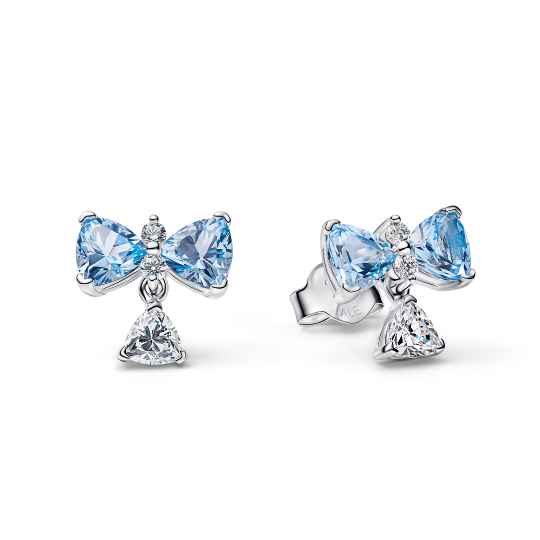 Aretes Lazo Azul Bridgerton