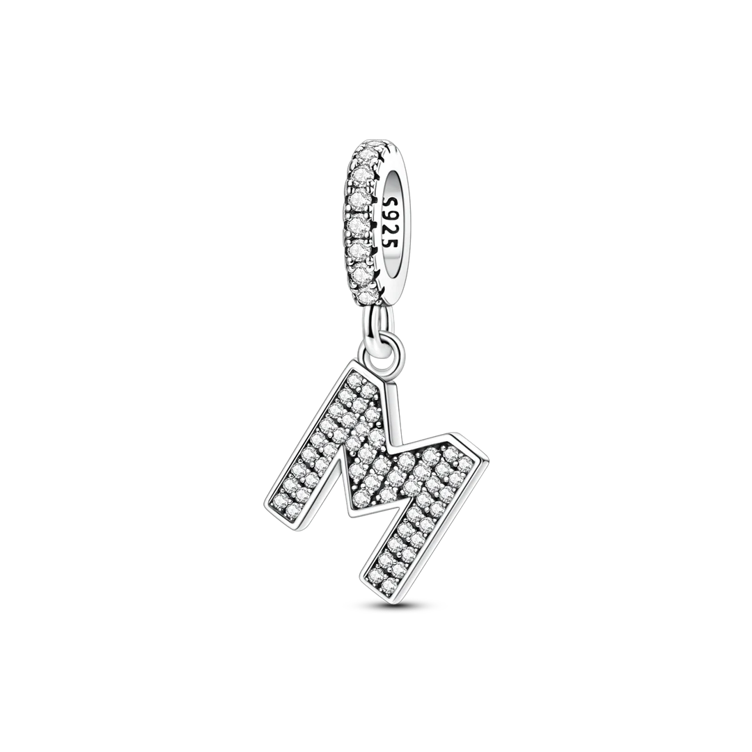 Charm Colgante Letra Zirconia