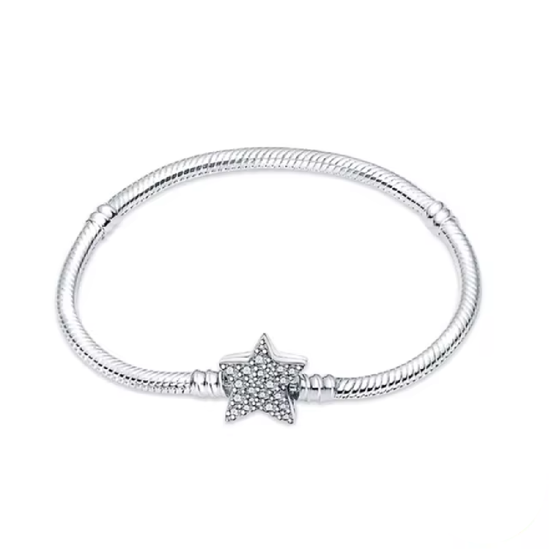 Pulsera Clásica Estrella con Brillos