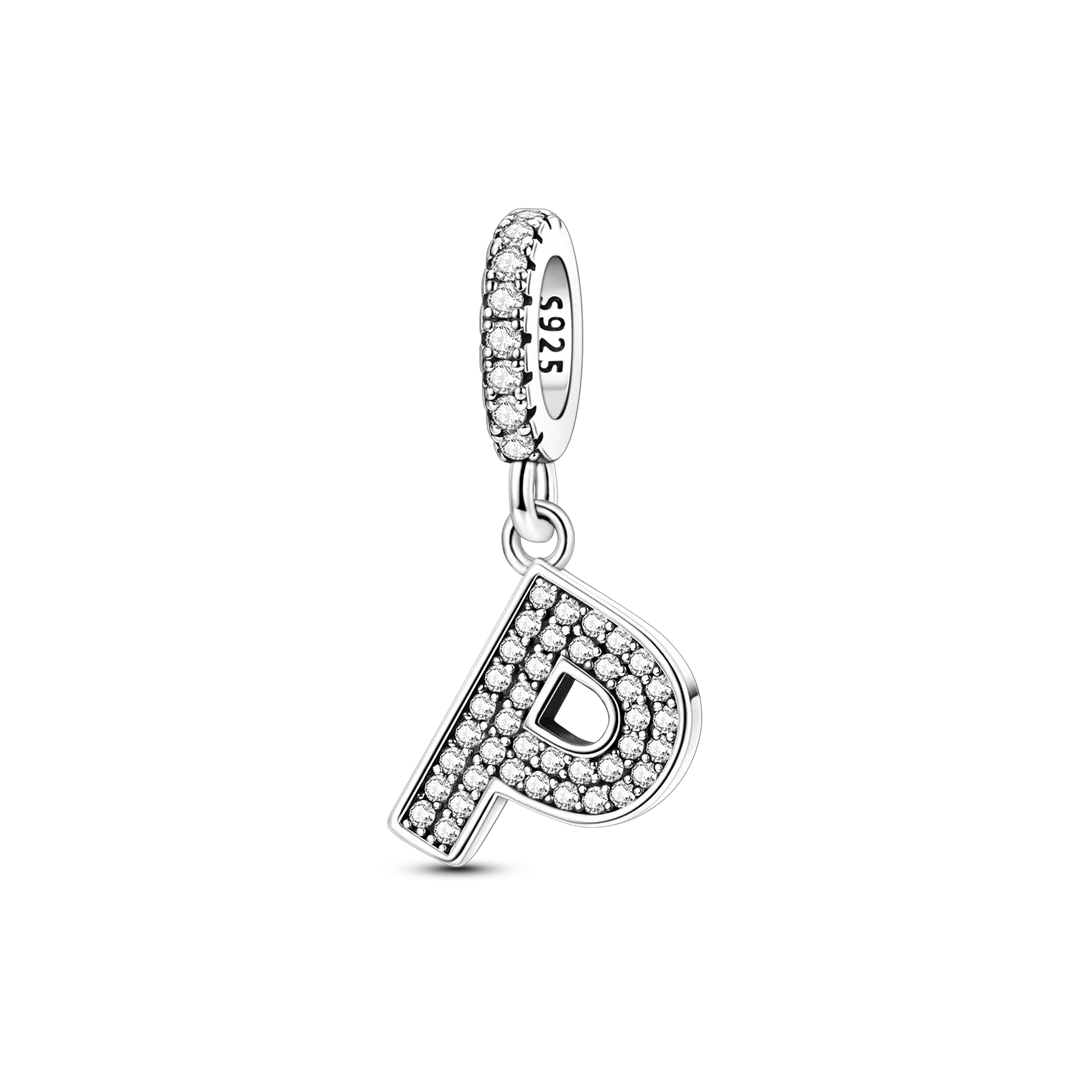 Charm Colgante Letra Zirconia