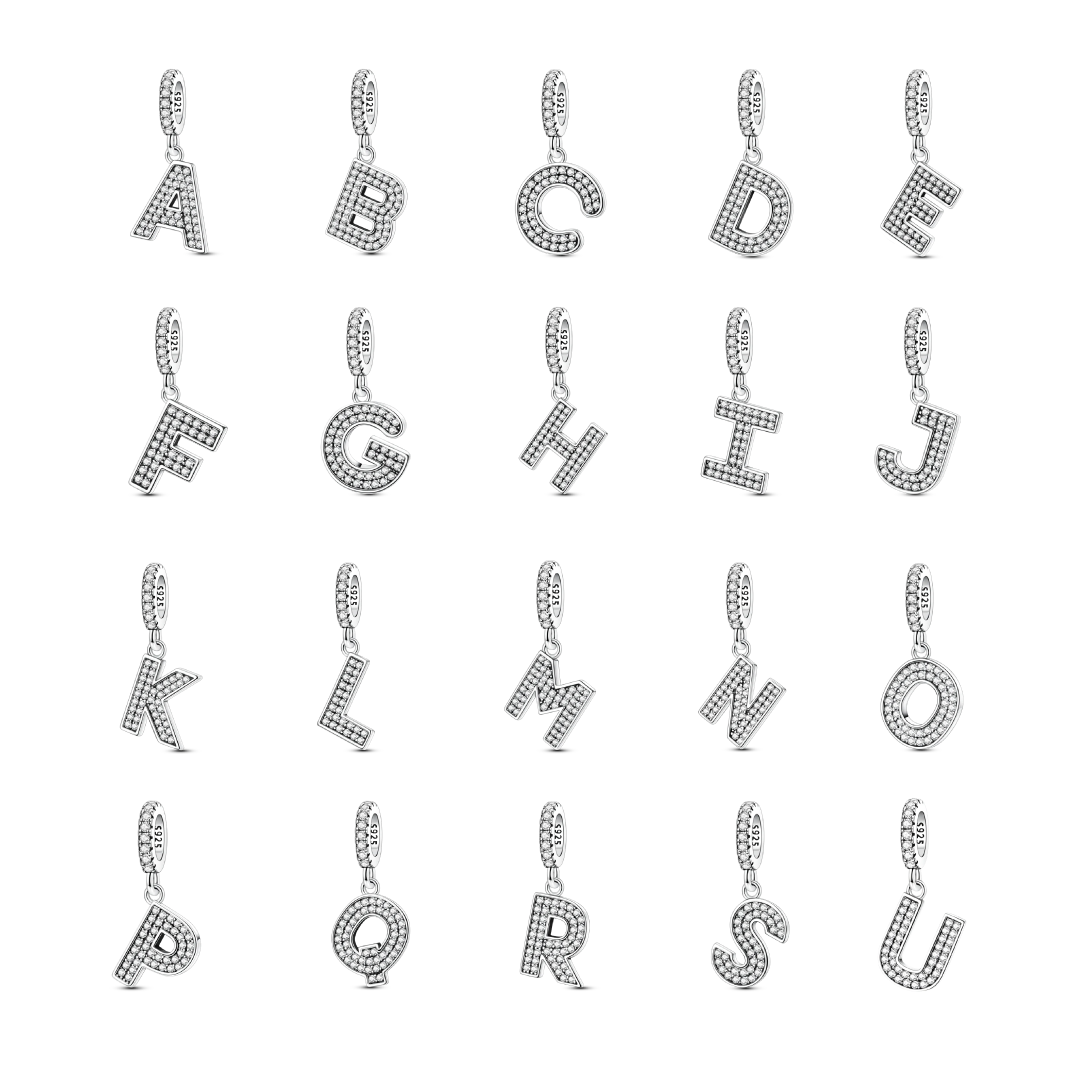 Charm Colgante Letra Zirconia