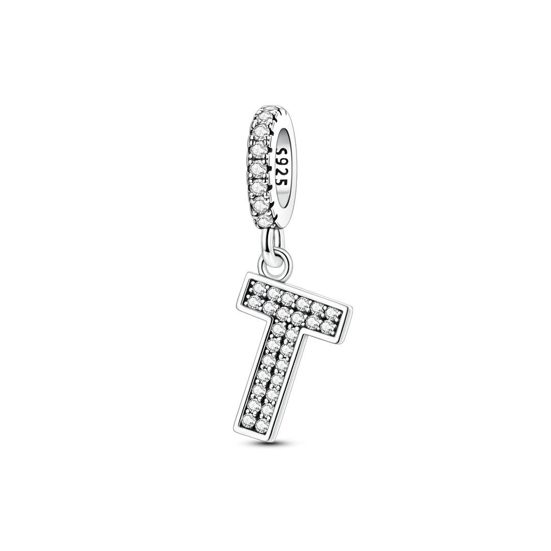 Charm Colgante Letra Zirconia