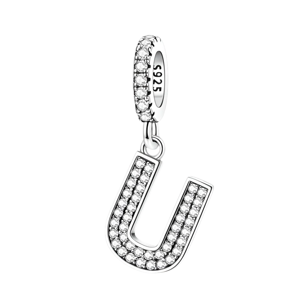Charm Colgante Letra Zirconia