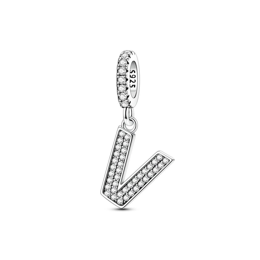 Charm Colgante Letra Zirconia