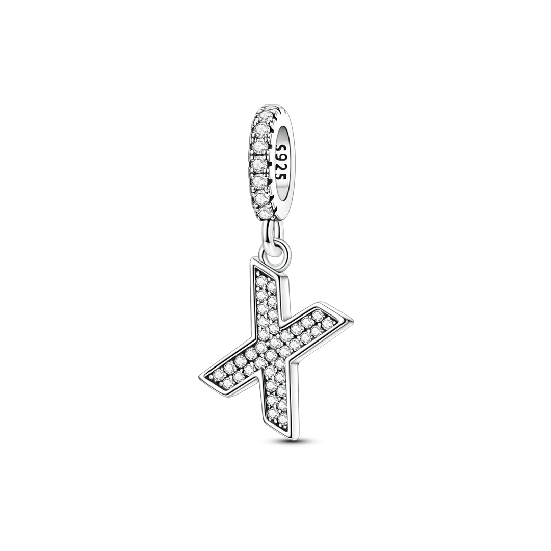 Charm Colgante Letra Zirconia