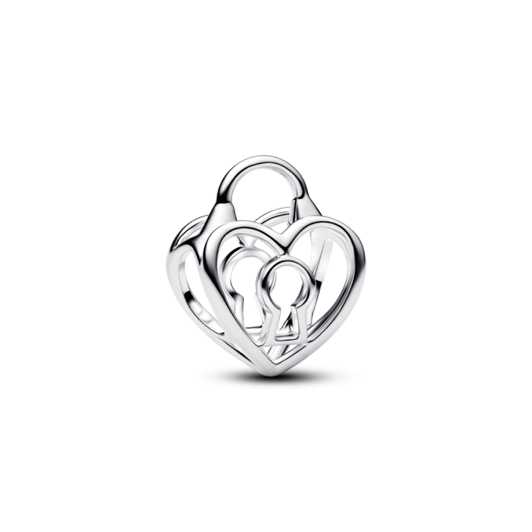 Charm Corazón Candado Mini