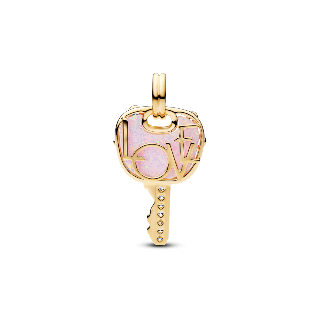 Charm Llave Rosa Amor
