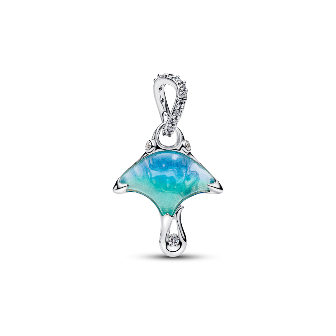 Charm Mantarraya Azul