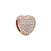 Charm Corazón Rosa Zirconias Reflexions