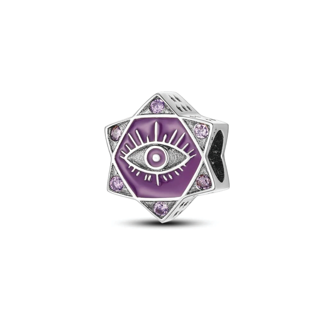 Charm Ojo Turco Estrella Morada