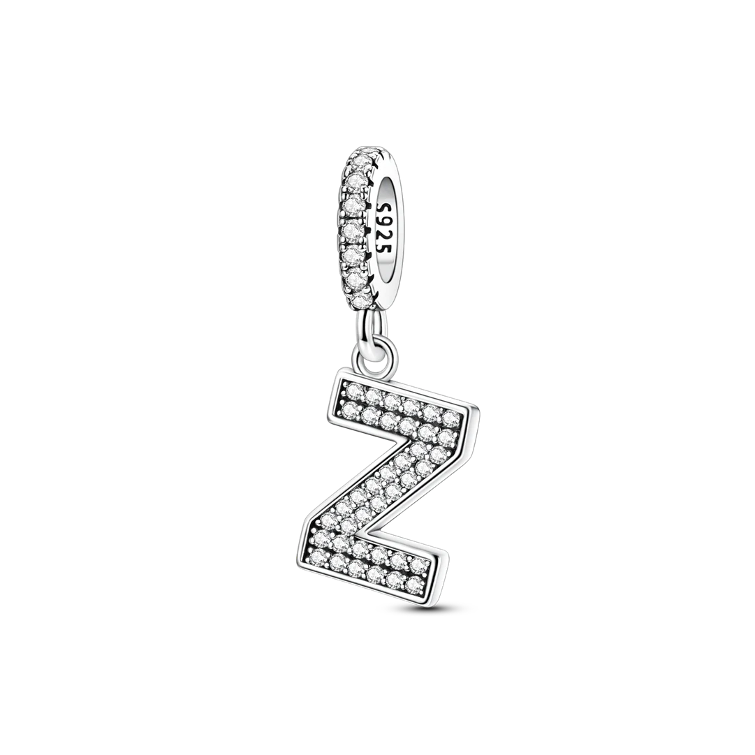 Charm Colgante Letra Zirconia