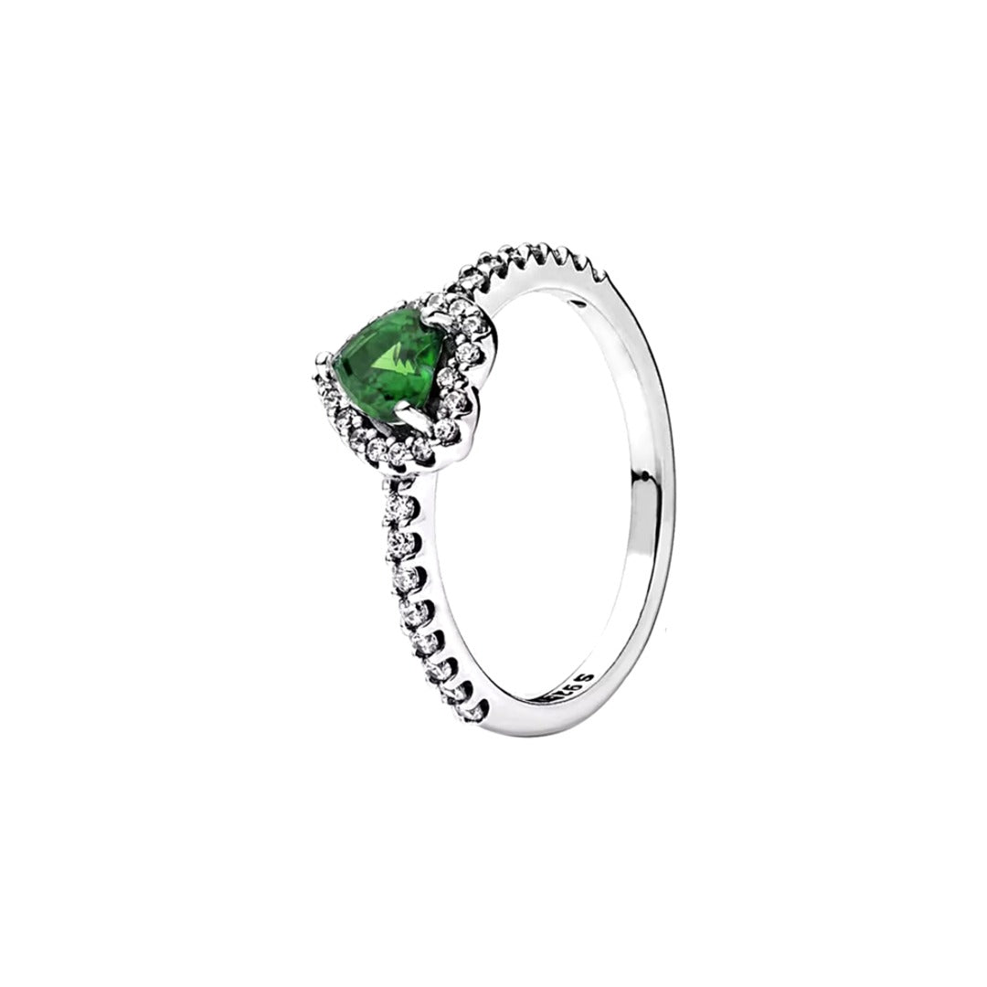 Anillo Corazón Verde