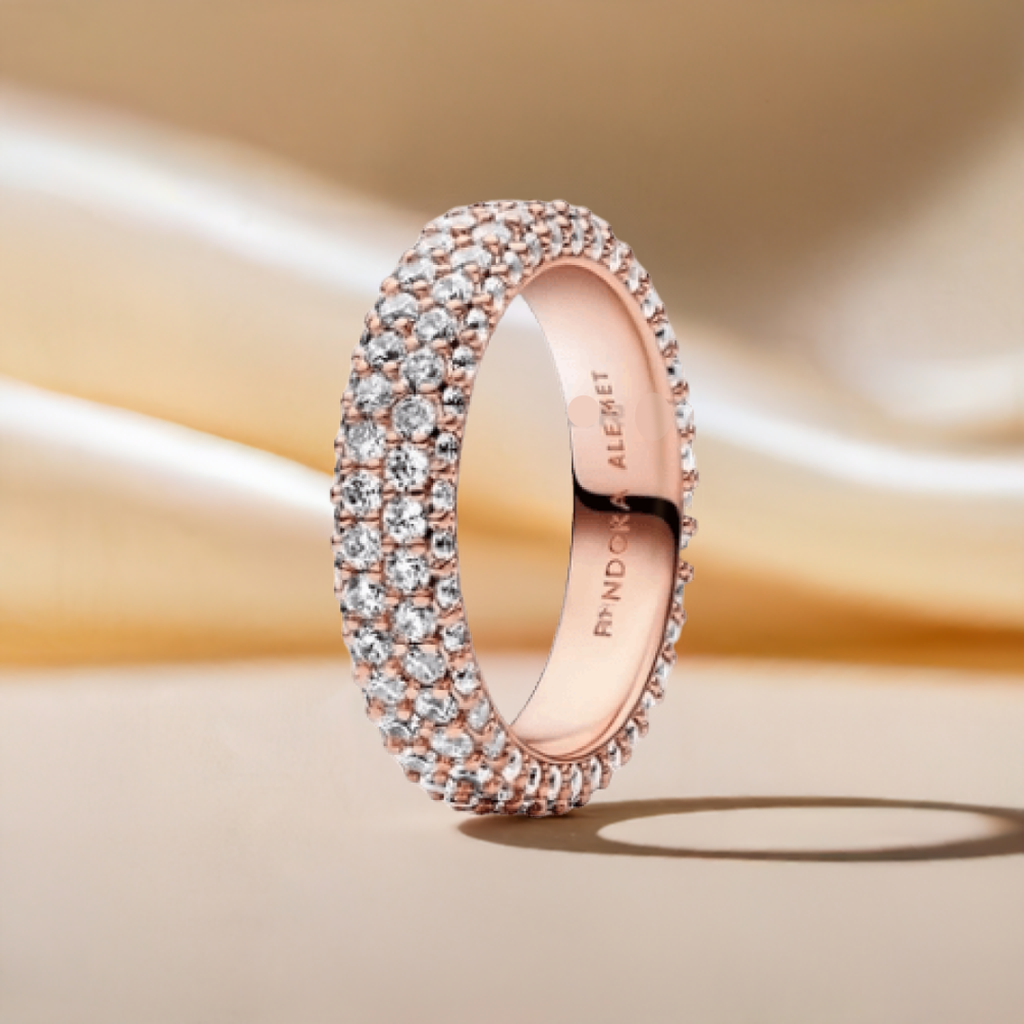 Anillo Churumbela Chica Doble Rosa